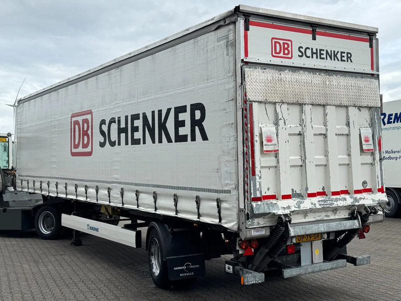 Krone City trailer met schuifzeilen / 2500 Laadklep / Stuur-as / APK - Ponyvás félpótkocsi: 2 kép. Krone City trailer met schuifzeilen / 2500 Laadklep / Stuur-as / APK - Ponyvás félpótkocsi: 2 kép.