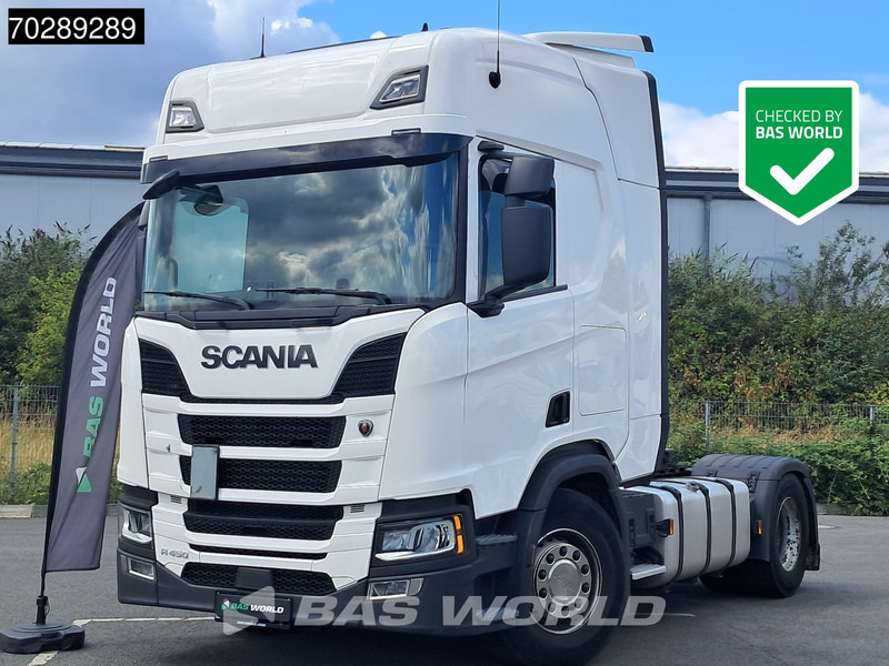 Scania R450 4X2 Retarder 2xTanks Hydrauliek Navi ACC LED Euro 6 - Nyergesvontató: 1 kép. Scania R450 4X2 Retarder 2xTanks Hydrauliek Navi ACC LED Euro 6 - Nyergesvontató: 1 kép.