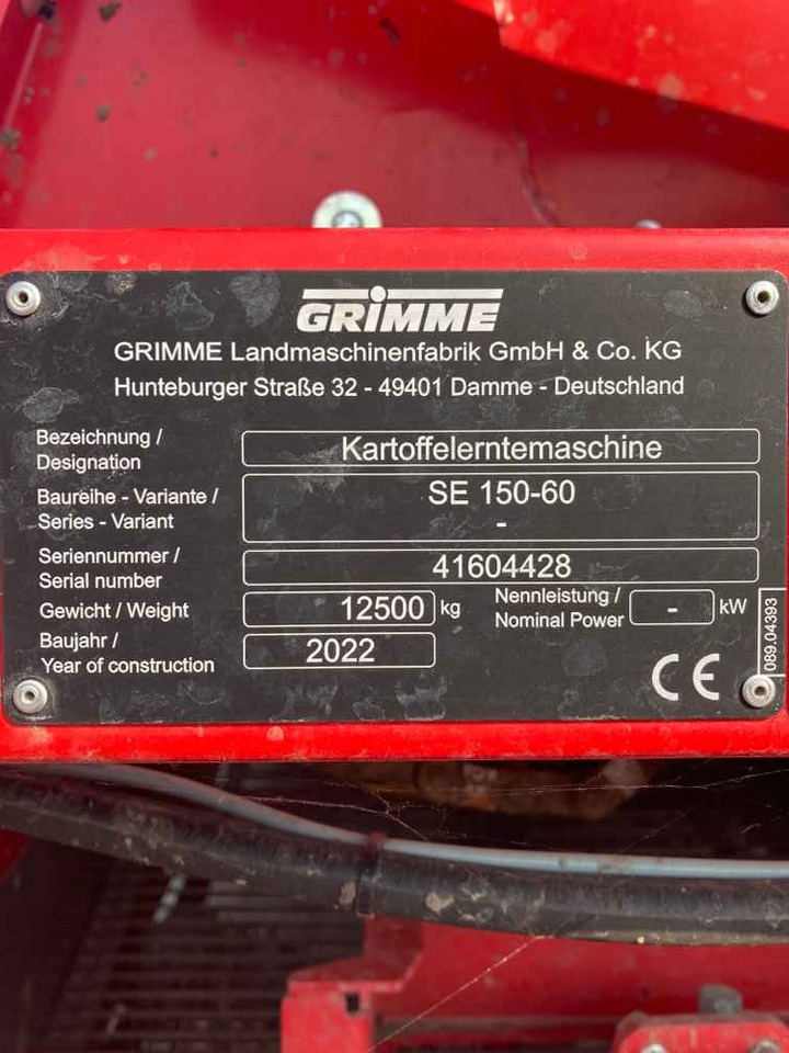 Grimme SE 150-60 UB - Burgonyakombájn: 3 kép. Grimme SE 150-60 UB - Burgonyakombájn: 3 kép.