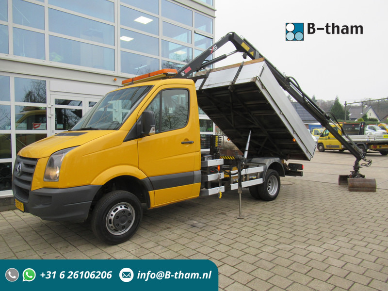 Volkswagen Crafter 50 2.5TDI 80KW HIAB 033 B-2 + Kipper Tipper - Billenőplatós teherautó, Darus autó: 1 kép. Volkswagen Crafter 50 2.5TDI 80KW HIAB 033 B-2 + Kipper Tipper - Billenőplatós teherautó, Darus autó: 1 kép.