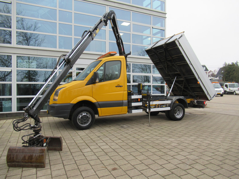 Volkswagen Crafter 50 2.5TDI 80KW HIAB 033 B-2 + Kipper Tipper - Billenőplatós teherautó, Darus autó: 3 kép. Volkswagen Crafter 50 2.5TDI 80KW HIAB 033 B-2 + Kipper Tipper - Billenőplatós teherautó, Darus autó: 3 kép.