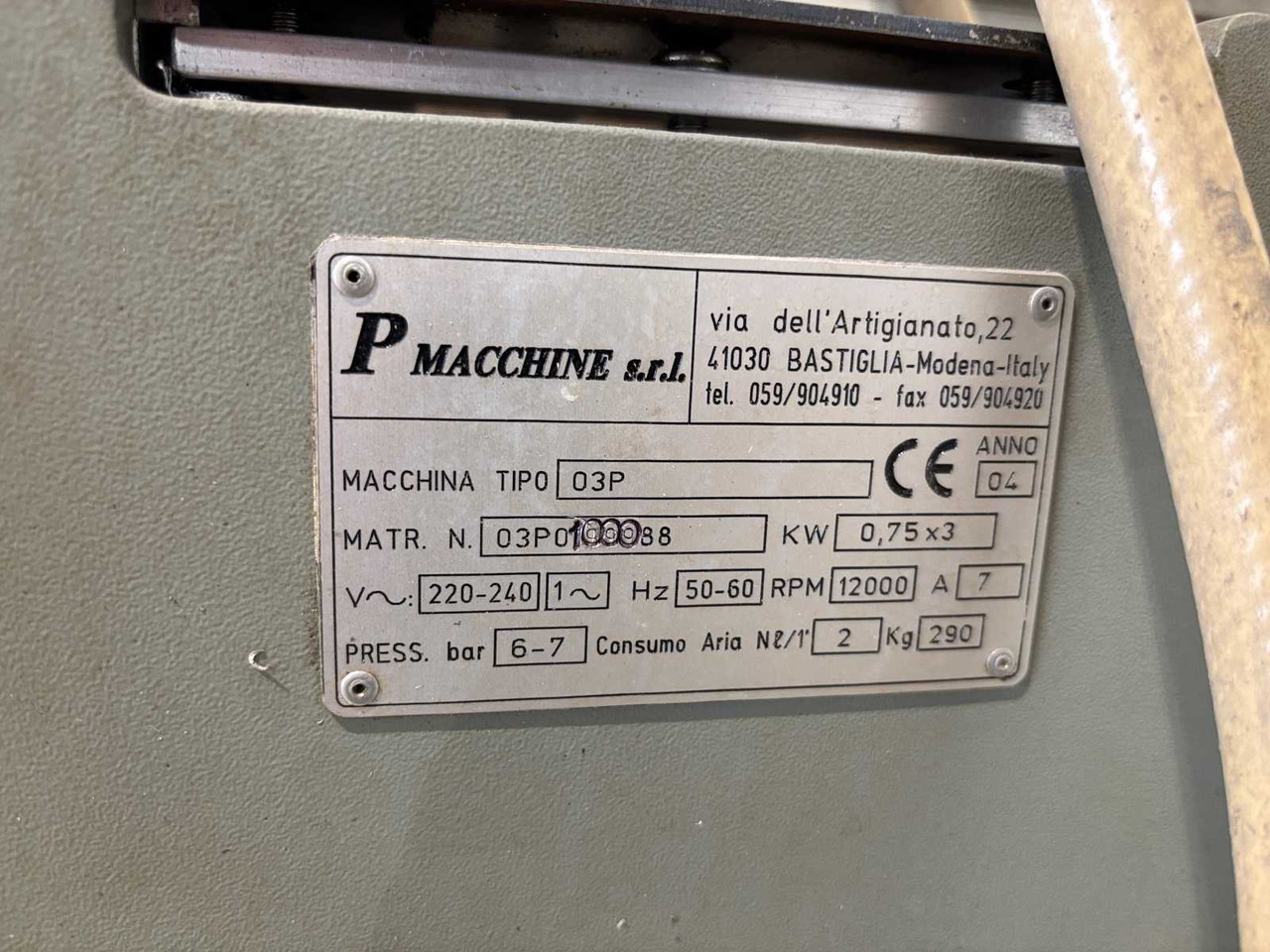 Three-spindle copy milling cutter P macchine s.r.l 03P - Marógép: 4 kép. Three-spindle copy milling cutter P macchine s.r.l 03P - Marógép: 4 kép.