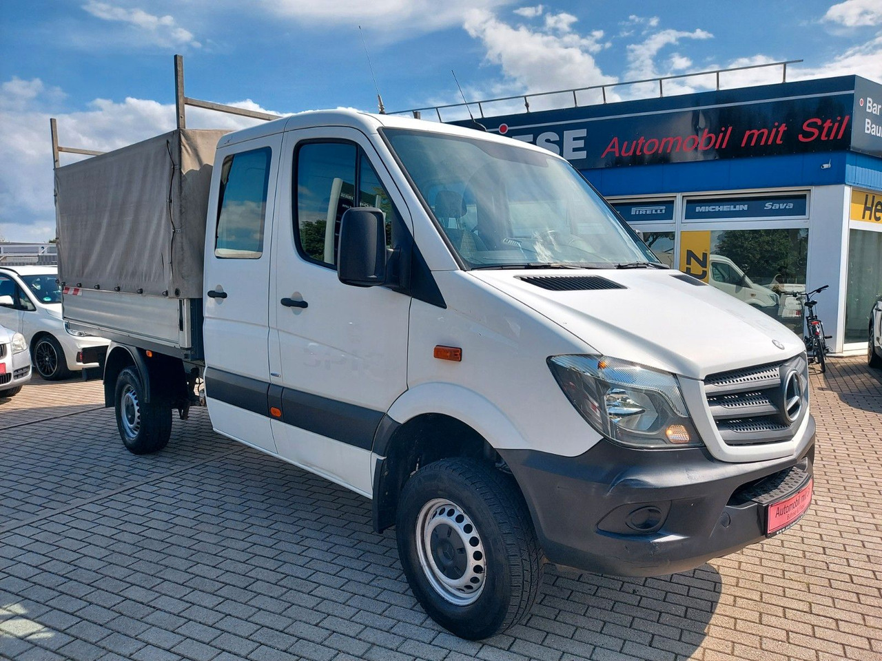 Mercedes-Benz Sprinter II Pritsche/DoKa 316 CDI 4X4 KLIMA - Ponyvás kisteherautó, Duplakabinos kisteherautó: 1 kép. Mercedes-Benz Sprinter II Pritsche/DoKa 316 CDI 4X4 KLIMA - Ponyvás kisteherautó, Duplakabinos kisteherautó: 1 kép.