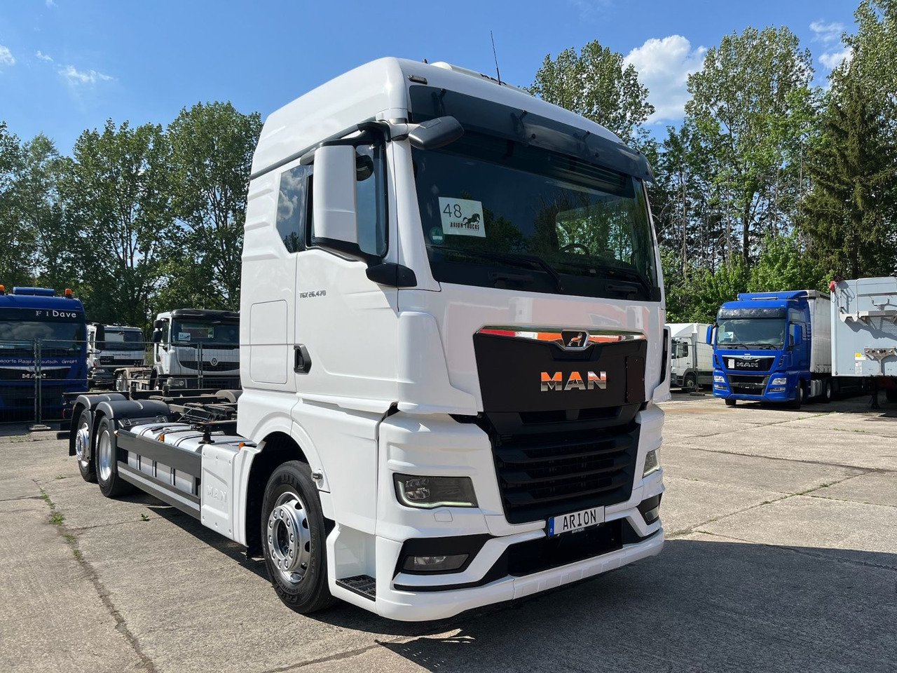 MAN TGX 26.470 6x2-4 LL Wechselfahrg./BDF/NLA/EU6d - Cserefelépítményes teherautó: 1 kép. MAN TGX 26.470 6x2-4 LL Wechselfahrg./BDF/NLA/EU6d - Cserefelépítményes teherautó: 1 kép.
