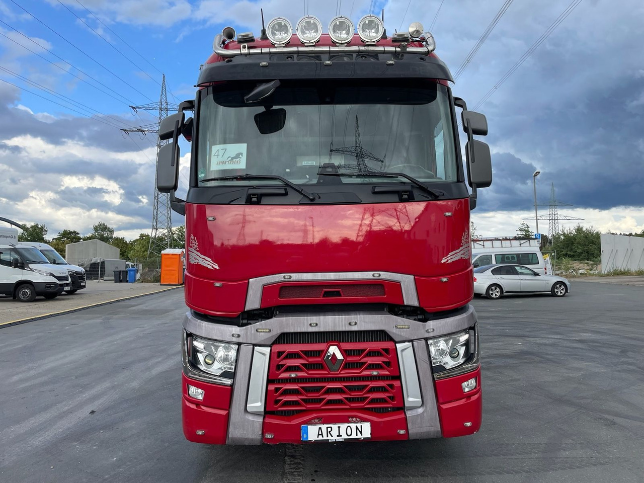 Renault T520 6x2 Kurzholz/PALFINGER/E120Z/VOLVO-ENGINE - Rönkszállító teherautó, Darus autó: 2 kép. Renault T520 6x2 Kurzholz/PALFINGER/E120Z/VOLVO-ENGINE - Rönkszállító teherautó, Darus autó: 2 kép.