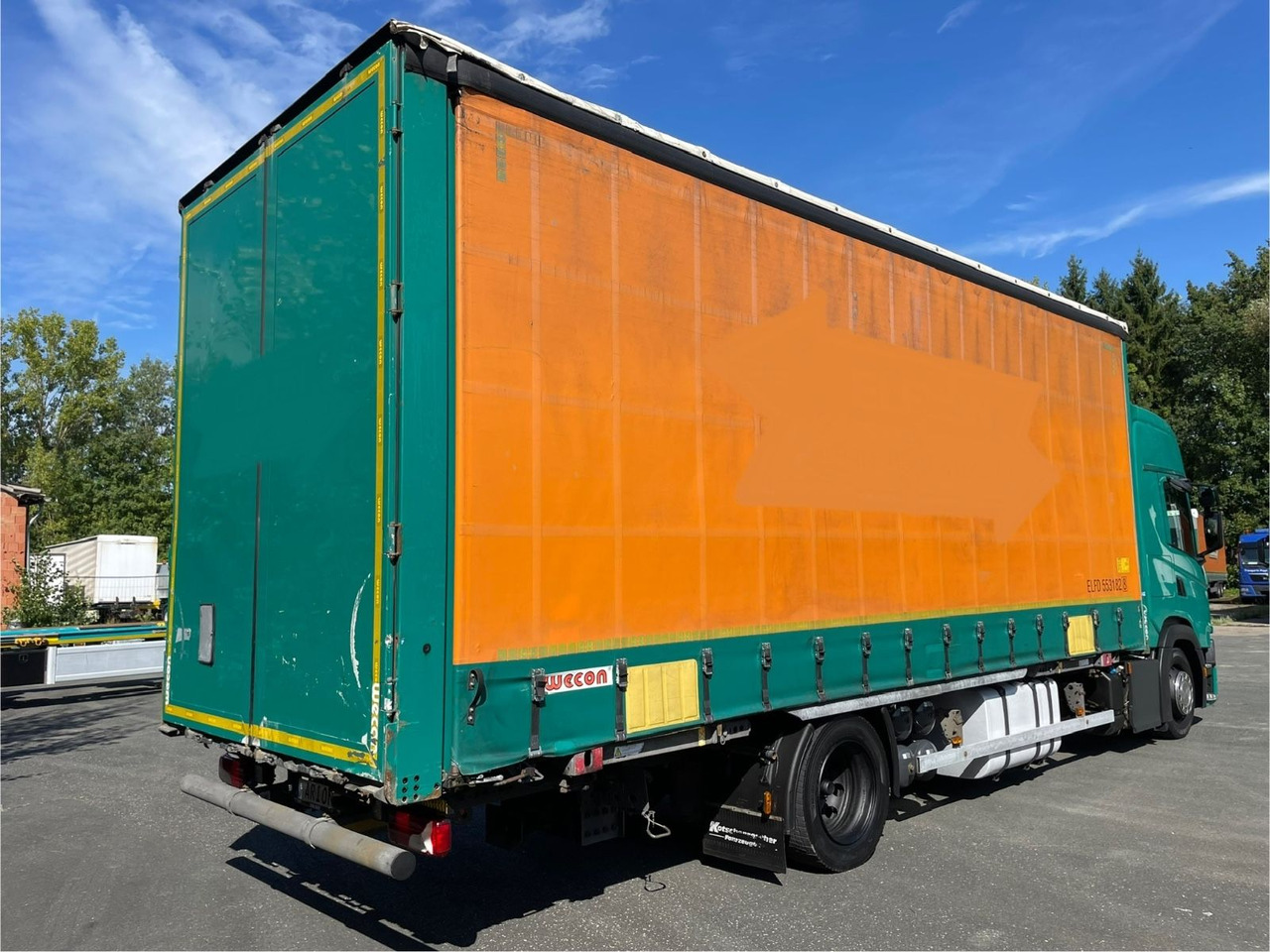 Scania G450 Wechselfahrgestell/WECON/StandAC/EU6d - Cserefelépítményes teherautó: 4 kép. Scania G450 Wechselfahrgestell/WECON/StandAC/EU6d - Cserefelépítményes teherautó: 4 kép.