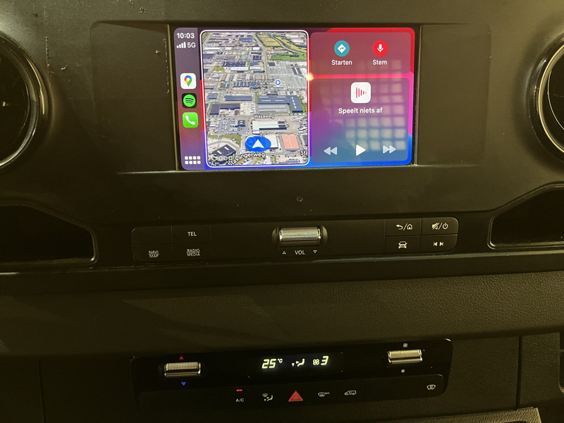 Platós kisteherautó Mercedes-Benz Sprinter 317 CDI L2 RWD Automaat Open Laadbak / Euro 6 / Trekhaak 3500 KG / Airco / Cruise Control / CarPlay / Navigatie / 64.150 KM !! / BPM VRIJ !!: 6 kép.