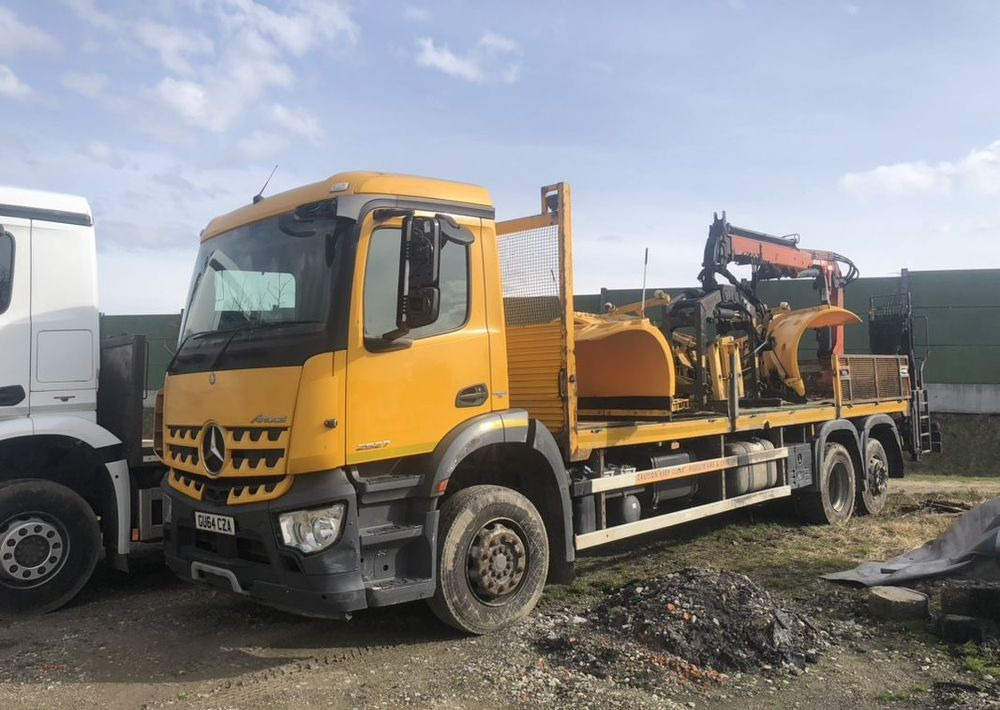 Mercedes-Benz Arocs 2527 6x2 HDS atlas 105.2-2AL skrzynia - Platós teherautó: 3 kép. Mercedes-Benz Arocs 2527 6x2 HDS atlas 105.2-2AL skrzynia - Platós teherautó: 3 kép.