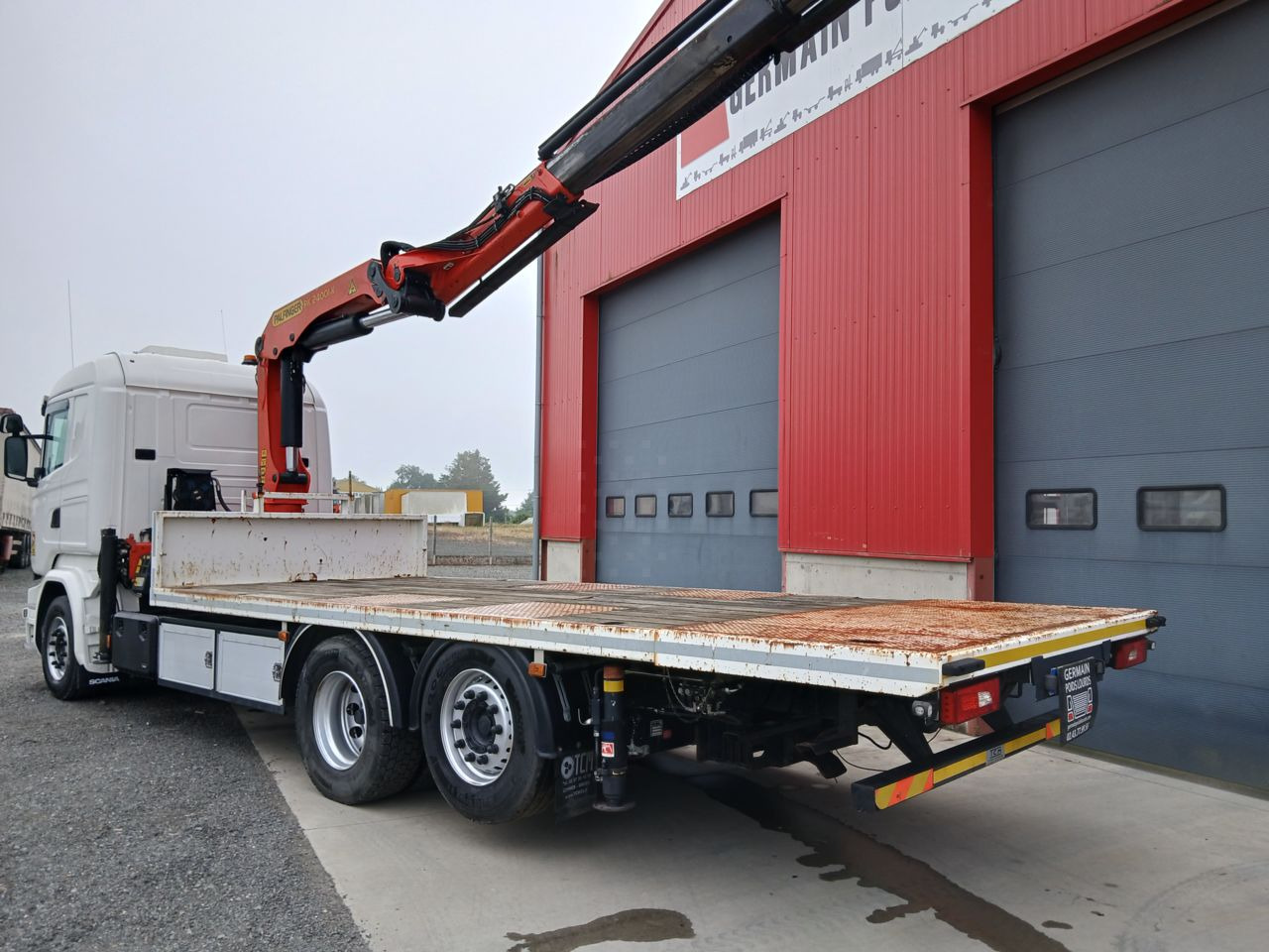 SCANIA 410 6x2 Standard platform Truck - Platós teherautó, Darus autó: 4 kép. SCANIA 410 6x2 Standard platform Truck - Platós teherautó, Darus autó: 4 kép.