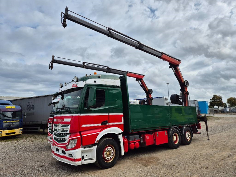 Mercedes-Benz Actros 2551/6x2 // Palfinger 16002 B // 2 x trucks - Darus autó: 3 kép. Mercedes-Benz Actros 2551/6x2 // Palfinger 16002 B // 2 x trucks - Darus autó: 3 kép.