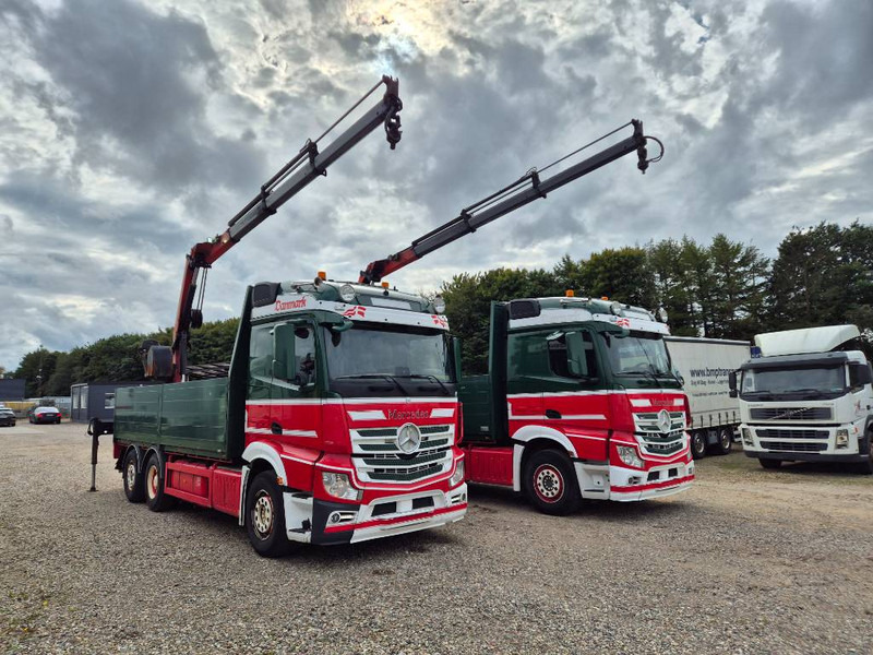Mercedes-Benz Actros 2551/6x2 // Palfinger 16002 B // 2 x trucks - Darus autó: 1 kép. Mercedes-Benz Actros 2551/6x2 // Palfinger 16002 B // 2 x trucks - Darus autó: 1 kép.