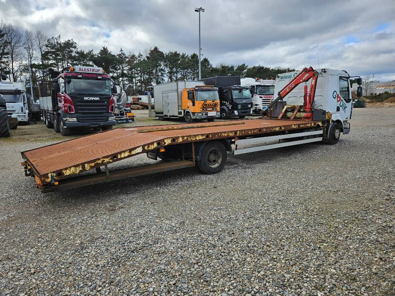 Autószállító teherautó, Darus autó Renault Midlum 220 Machine/auto Transport and crane(2 stk): 14 kép.