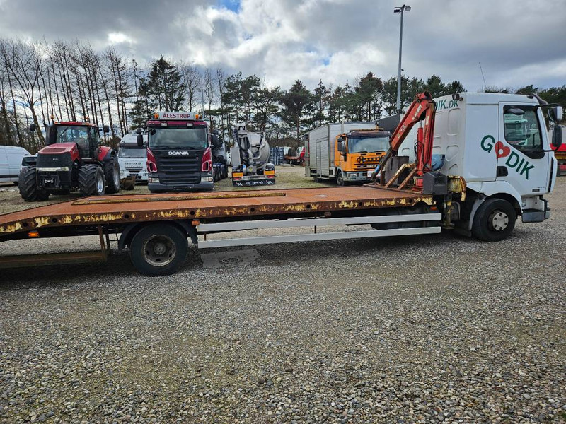 Autószállító teherautó, Darus autó Renault Midlum 220 Machine/auto Transport and crane(2 stk): 15 kép.