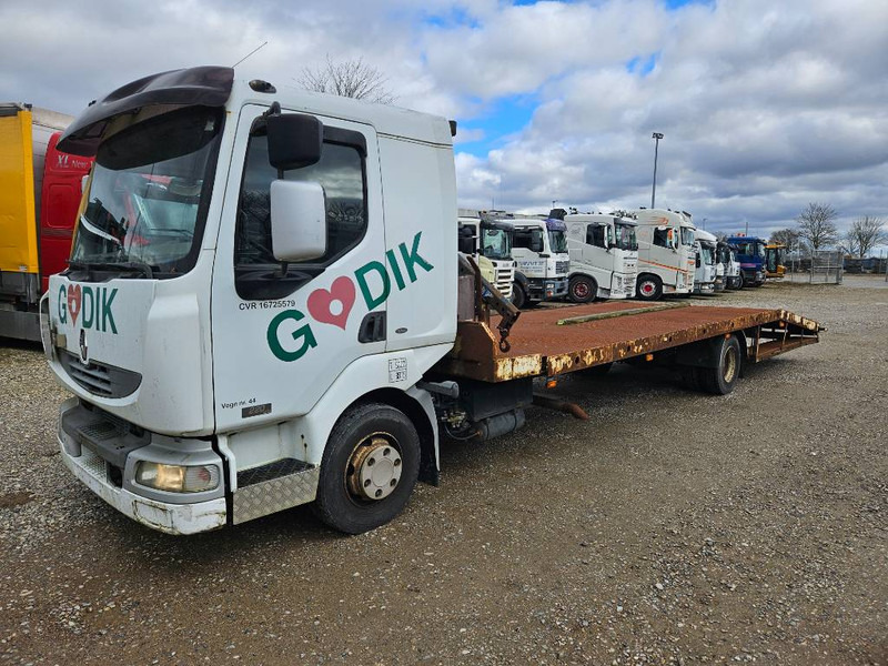 Renault Midlum 220 Machine/auto Transport and crane(2 stk) - Autószállító teherautó, Darus autó: 1 kép. Renault Midlum 220 Machine/auto Transport and crane(2 stk) - Autószállító teherautó, Darus autó: 1 kép.
