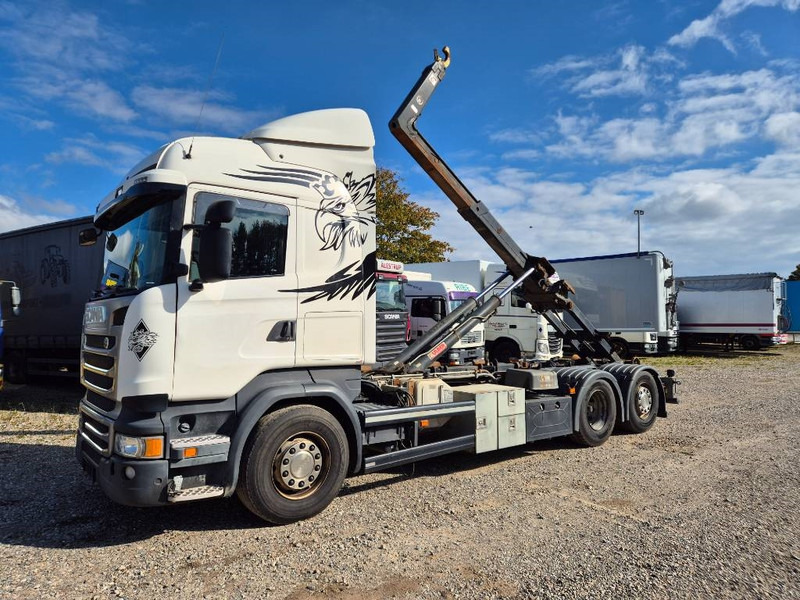 Scania R 410 6x2/4 // Hook // Kroghejs - Horgos rakodó teherautó: 4 kép. Scania R 410 6x2/4 // Hook // Kroghejs - Horgos rakodó teherautó: 4 kép.