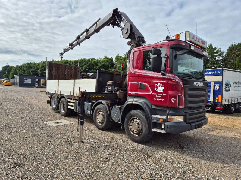 Darus autó Scania R480 8x2/4 // Hiab 244 EP-5 // Hyd - ramp: 11 kép.