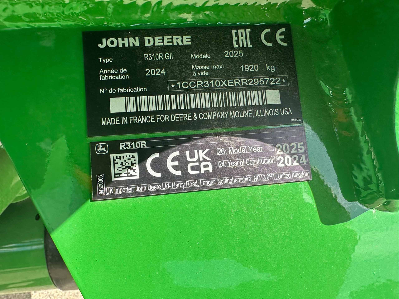 John Deere R310R Mower Conditioner - Szálastakarmány betakarítás gépei: 5 kép. John Deere R310R Mower Conditioner - Szálastakarmány betakarítás gépei: 5 kép.