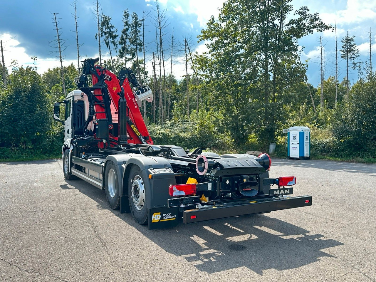 MAN TGS 26.470 6x2 Abrollkipper + Kran EPSILON - Horgos rakodó teherautó, Darus autó: 5 kép. MAN TGS 26.470 6x2 Abrollkipper + Kran EPSILON - Horgos rakodó teherautó, Darus autó: 5 kép.