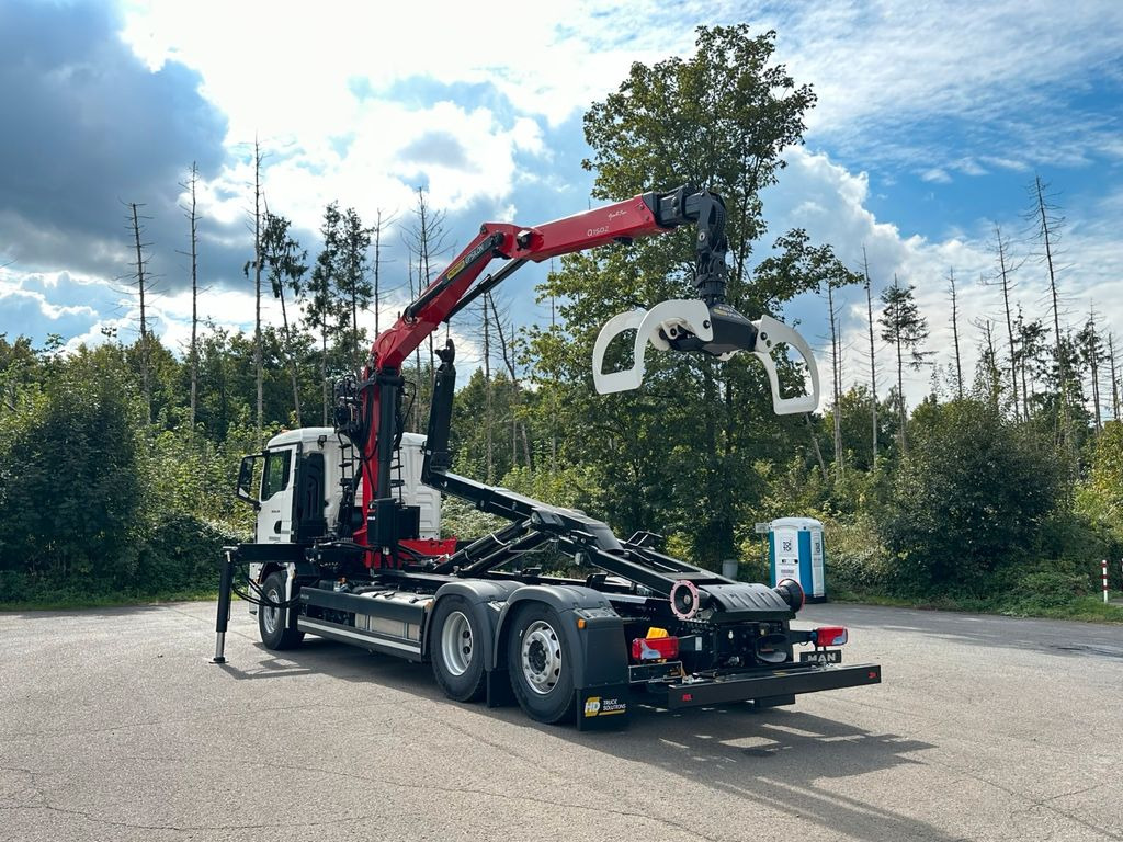 MAN TGS 26.470 6x2 Abrollkipper + Kran EPSILON - Horgos rakodó teherautó, Darus autó: 5 kép. MAN TGS 26.470 6x2 Abrollkipper + Kran EPSILON - Horgos rakodó teherautó, Darus autó: 5 kép.