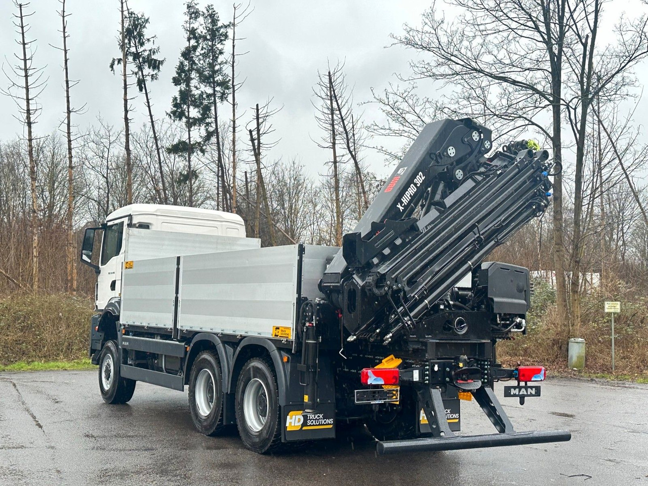 MAN TGS 33.440 6x6 Kran HIAB X-HiPro 302 E 6 - Platós teherautó, Darus autó: 5 kép. MAN TGS 33.440 6x6 Kran HIAB X-HiPro 302 E 6 - Platós teherautó, Darus autó: 5 kép.