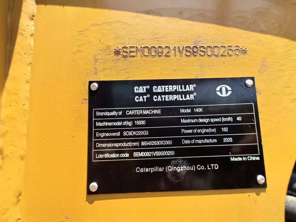 Second Hand Used Construction Machinery CAT 140K 15 Ton Grader for Sale 1000H From Shanghai Japanese Brand Good Condition - Gréder: 5 kép. Second Hand Used Construction Machinery CAT 140K 15 Ton Grader for Sale 1000H From Shanghai Japanese Brand Good Condition - Gréder: 5 kép.