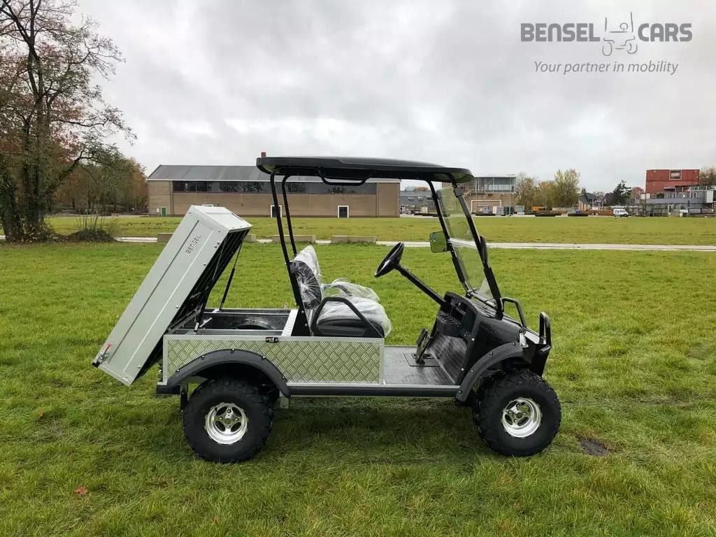 Bensel BSN700 2 Persoons Golfkar met Laadbak Nieuw - Golfkocsi: 3 kép. Bensel BSN700 2 Persoons Golfkar met Laadbak Nieuw - Golfkocsi: 3 kép.