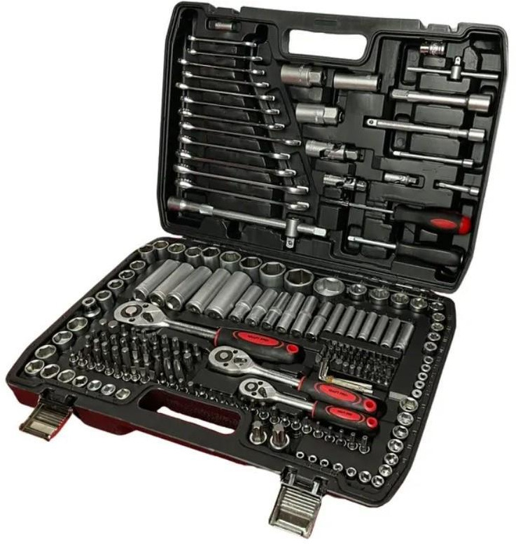 Metallo 216PCS Doppenset - Garázs felszerelés: 1 kép. Metallo 216PCS Doppenset - Garázs felszerelés: 1 kép.