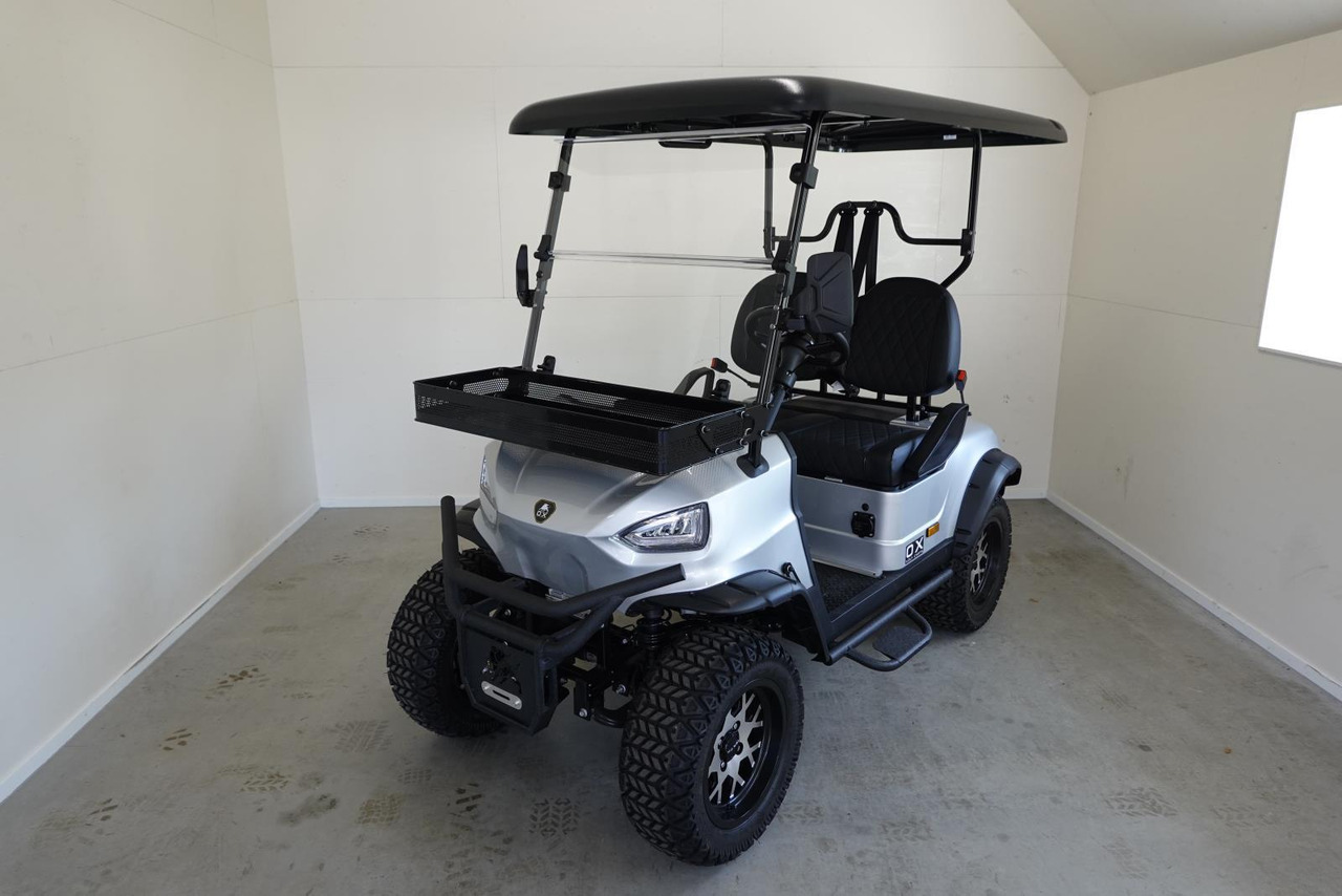OX KG2 2-pers Golfkar Zilver Nieuw - Golfkocsi: 1 kép. OX KG2 2-pers Golfkar Zilver Nieuw - Golfkocsi: 1 kép.