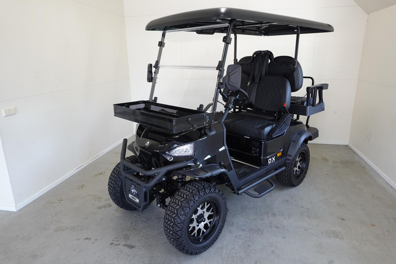OX KG4 4-Zits Golfkar Zwart Nieuw - Golfkocsi: 1 kép. OX KG4 4-Zits Golfkar Zwart Nieuw - Golfkocsi: 1 kép.