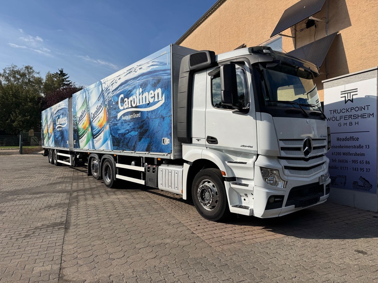 Mercedes-Benz Actros 2645/2xLBW/Retarder/Lenk-Lift/2xAHK - Italszállító teherautó: 1 kép. Mercedes-Benz Actros 2645/2xLBW/Retarder/Lenk-Lift/2xAHK - Italszállító teherautó: 1 kép.