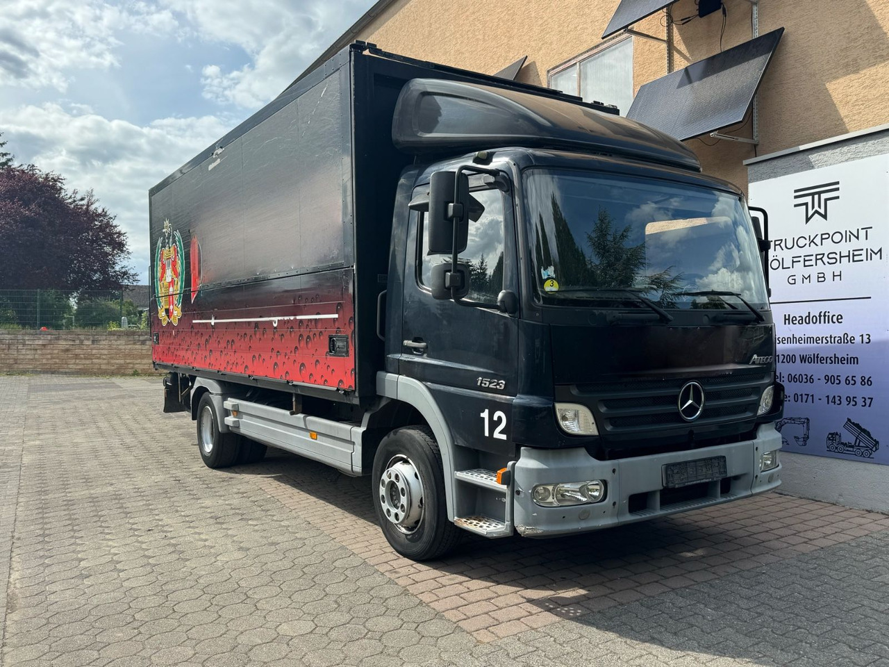 Mercedes-Benz Atego1523/LBW/AHK/Klima/Standh./aus.1Hand - Italszállító teherautó: 1 kép. Mercedes-Benz Atego1523/LBW/AHK/Klima/Standh./aus.1Hand - Italszállító teherautó: 1 kép.