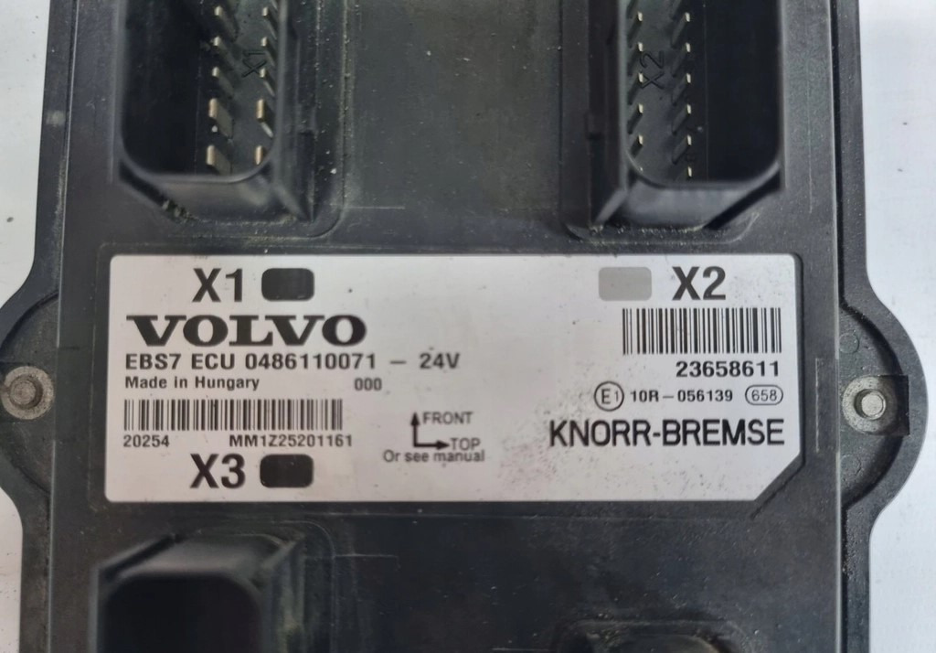 KNORR-BREMSE STEROWNIK MODUŁ EBS 7 ECU VOLVO FH 4 FM 4 23658611 0486110071 - ECU: 2 kép. KNORR-BREMSE STEROWNIK MODUŁ EBS 7 ECU VOLVO FH 4 FM 4 23658611 0486110071 - ECU: 2 kép.