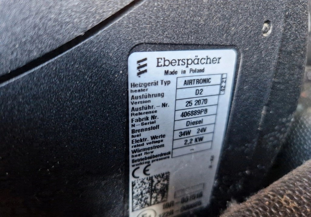 WEBASTO OGRZEWANIE POSTOJOWE FORD F-MAX 500 EBERSPACHER AIRTRONIC D2 24V 406889PB 252070 - Fűtés/ Szellőzés gep: 2 kép. WEBASTO OGRZEWANIE POSTOJOWE FORD F-MAX 500 EBERSPACHER AIRTRONIC D2 24V 406889PB 252070 - Fűtés/ Szellőzés gep: 2 kép.