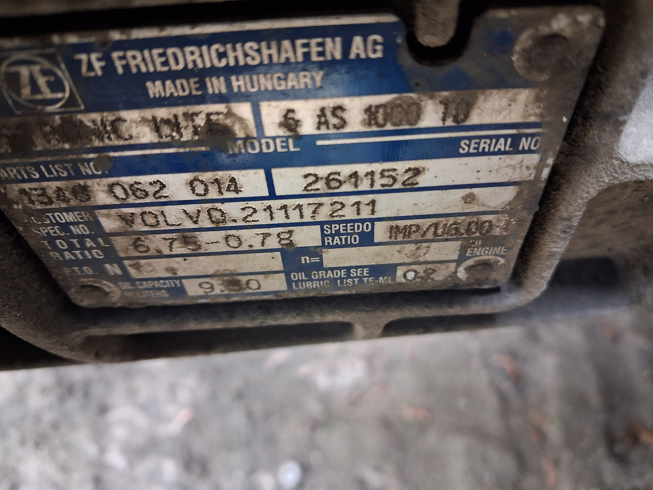 ZF SPRZEDAM SKRZYNIĘ BIEGÓW ASTRONIC LITE AUTOMAT. 6 AS 1000 TO - Sebességváltó - Teherautó: 5 kép. ZF SPRZEDAM SKRZYNIĘ BIEGÓW ASTRONIC LITE AUTOMAT. 6 AS 1000 TO - Sebességváltó - Teherautó: 5 kép.