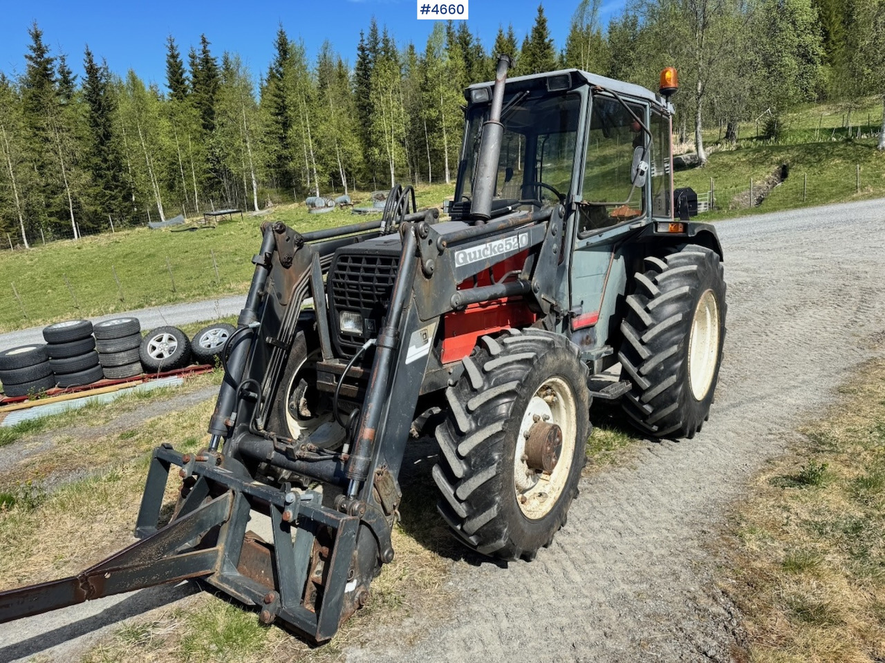 1989 Valmet 455 4x4 w/ Front loader - Traktor: 1 kép. 1989 Valmet 455 4x4 w/ Front loader - Traktor: 1 kép.