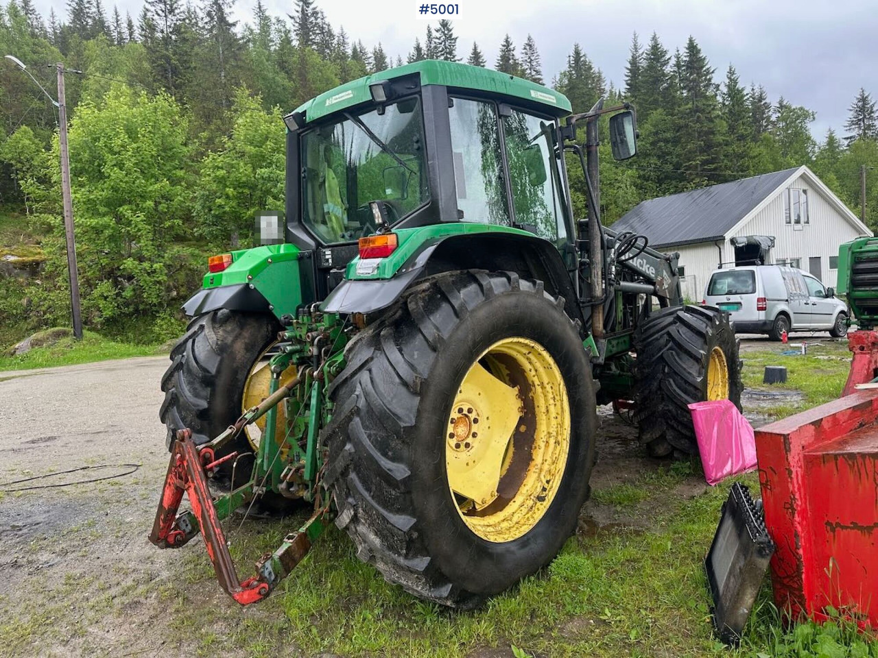 Traktor 2000 John Deere 6610 4x4 tractor w/ front loader.: 6 kép.