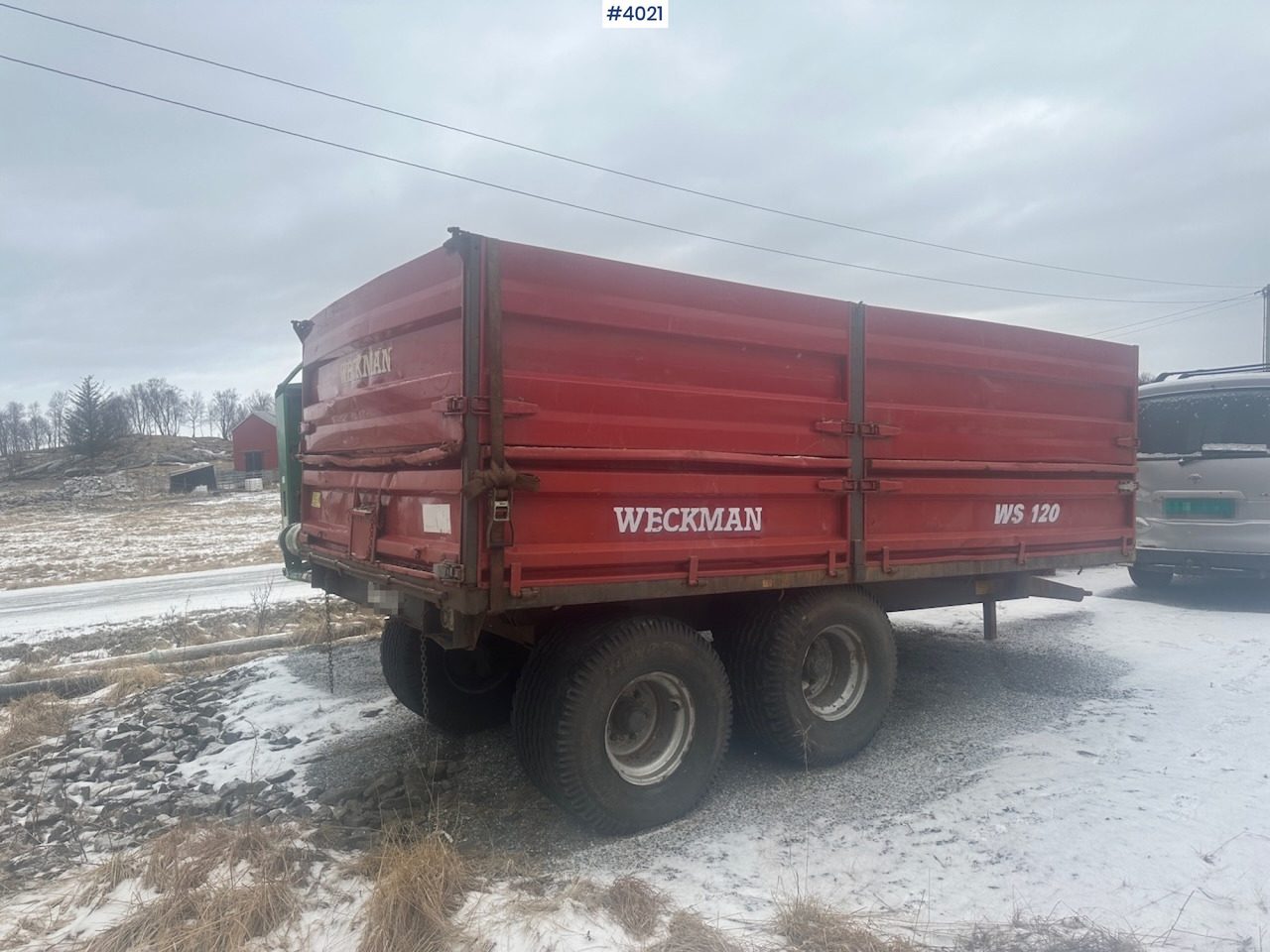 2006 Weckman WS120 traktorhenger m/ rundballegrinder og toppkarmer. - Mezőgazdasági pótkocsi: 5 kép. 2006 Weckman WS120 traktorhenger m/ rundballegrinder og toppkarmer. - Mezőgazdasági pótkocsi: 5 kép.