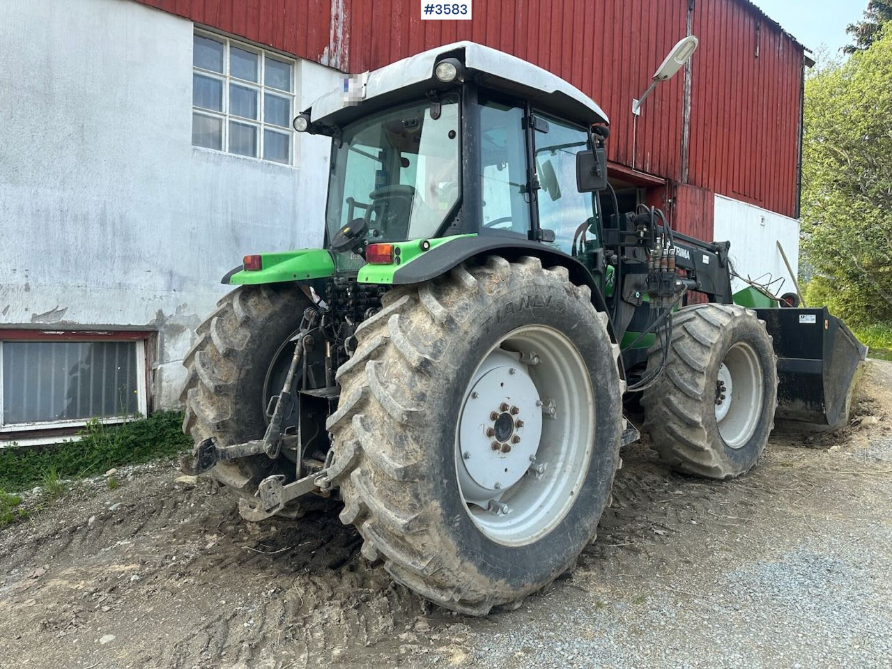 2008 Deutz-Fahr Agrofarm 100 traktor w/ Trima Front loader. See hours! - Traktor: 3 kép. 2008 Deutz-Fahr Agrofarm 100 traktor w/ Trima Front loader. See hours! - Traktor: 3 kép.
