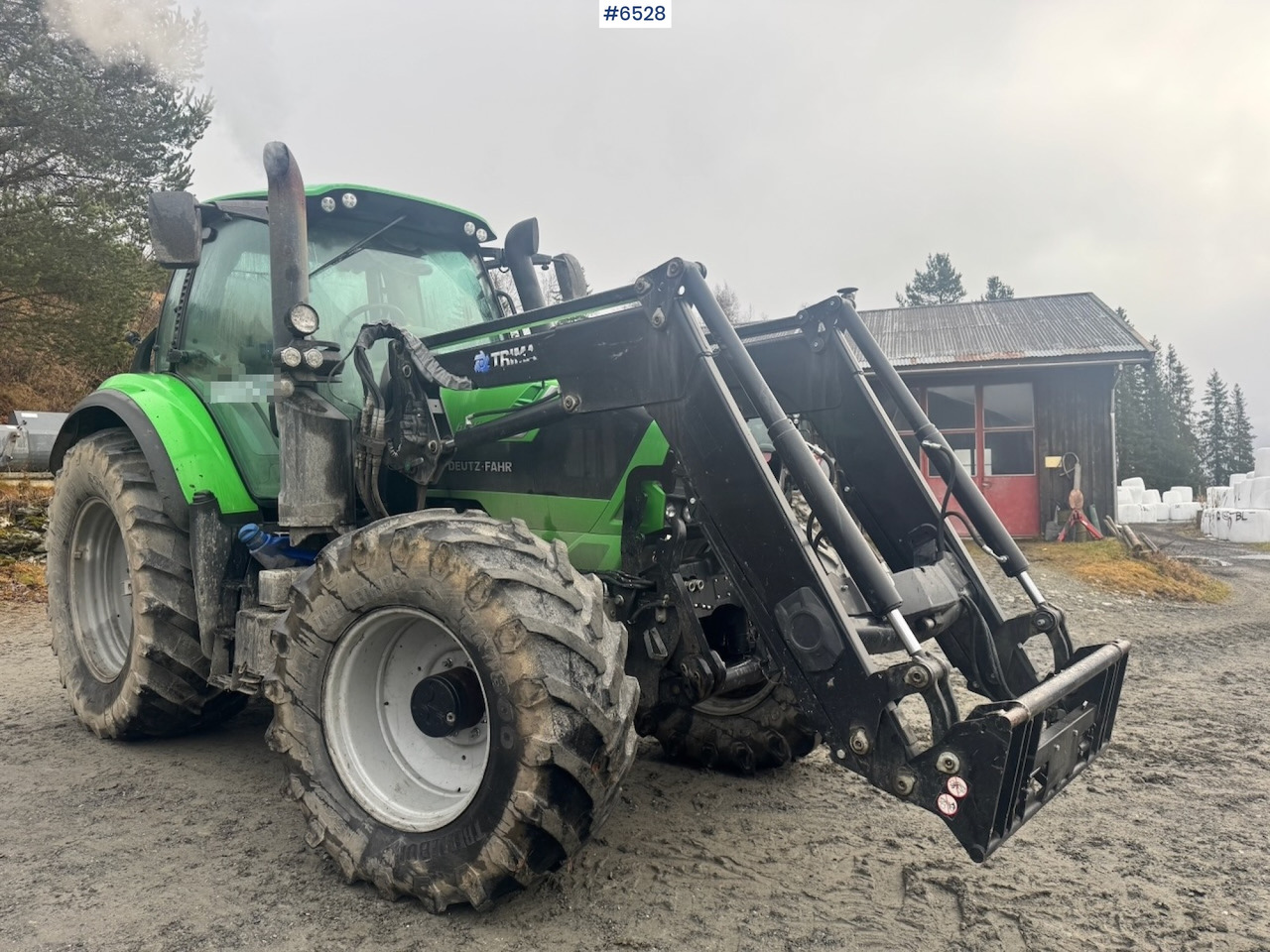 Traktor 2015 Deutz-fahr 6180 Agrotron w/ Front loader and Front hydraulics. 4010 hours!: 9 kép.