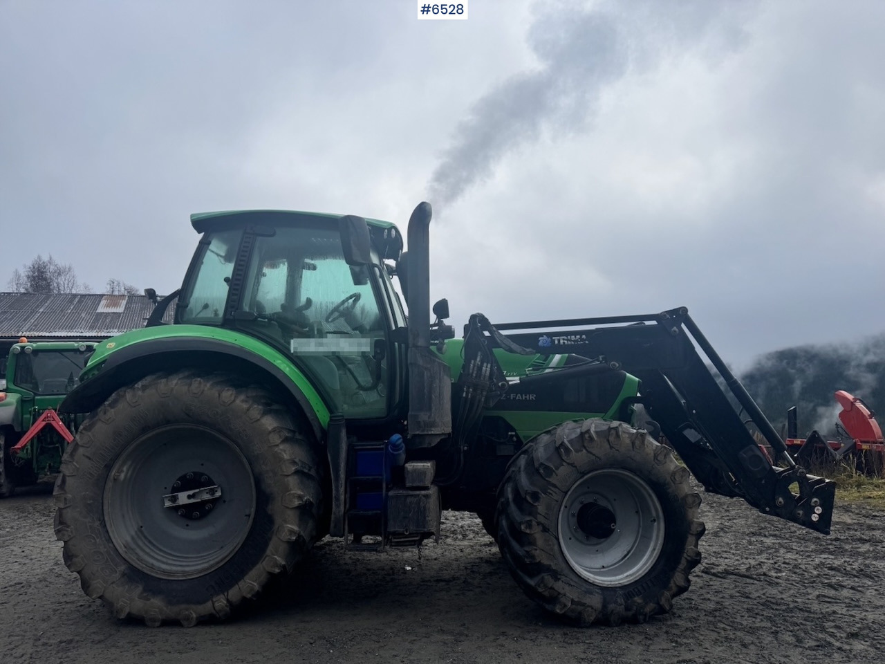 Traktor 2015 Deutz-fahr 6180 Agrotron w/ Front loader and Front hydraulics. 4010 hours!: 8 kép.
