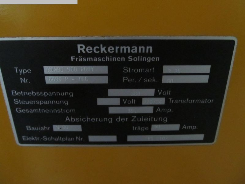 RECKERMANN Kombi 900 Pony - Marógép: 2 kép. RECKERMANN Kombi 900 Pony - Marógép: 2 kép.