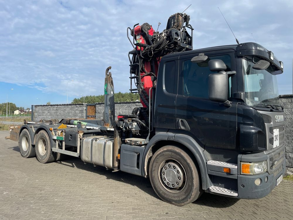 Scania P 400 6X2 Hakowiec Skibicki HDS GRACO - Horgos rakodó teherautó, Darus autó: 1 kép. Scania P 400 6X2 Hakowiec Skibicki HDS GRACO - Horgos rakodó teherautó, Darus autó: 1 kép.
