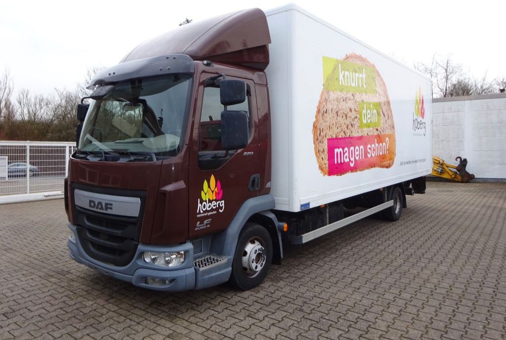 DAF LF 220 Koffer mit Palfinger LBW 4x2 - Dobozos kisteherautó: 2 kép. DAF LF 220 Koffer mit Palfinger LBW 4x2 - Dobozos kisteherautó: 2 kép.