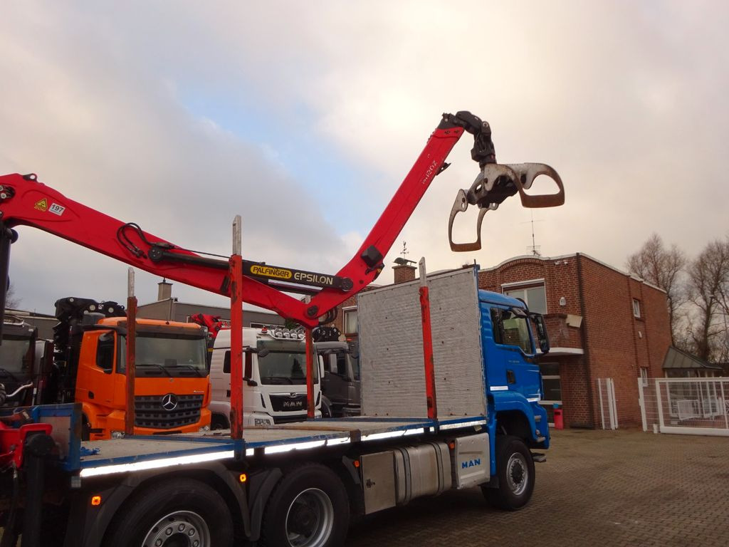 MAN 28.500 TGS mit EPSILON-Kran+Achleitner Anhänger MAN 28.500 TGS Allrad. HOLZZUG EPSILON-Kran GREIFER - Rönkszállító teherautó, Darus autó: 5 kép. MAN 28.500 TGS mit EPSILON-Kran+Achleitner Anhänger MAN 28.500 TGS Allrad. HOLZZUG EPSILON-Kran GREIFER - Rönkszállító teherautó, Darus autó: 5 kép.