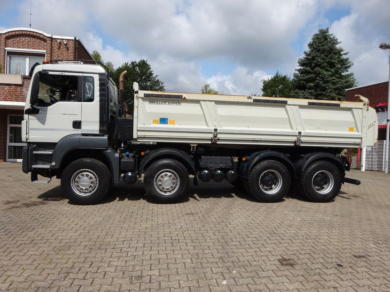 Billenőplatós teherautó MAN 35.470 TGS MEILLER 3Skipper + Bordmatik 8x4: 6 kép.