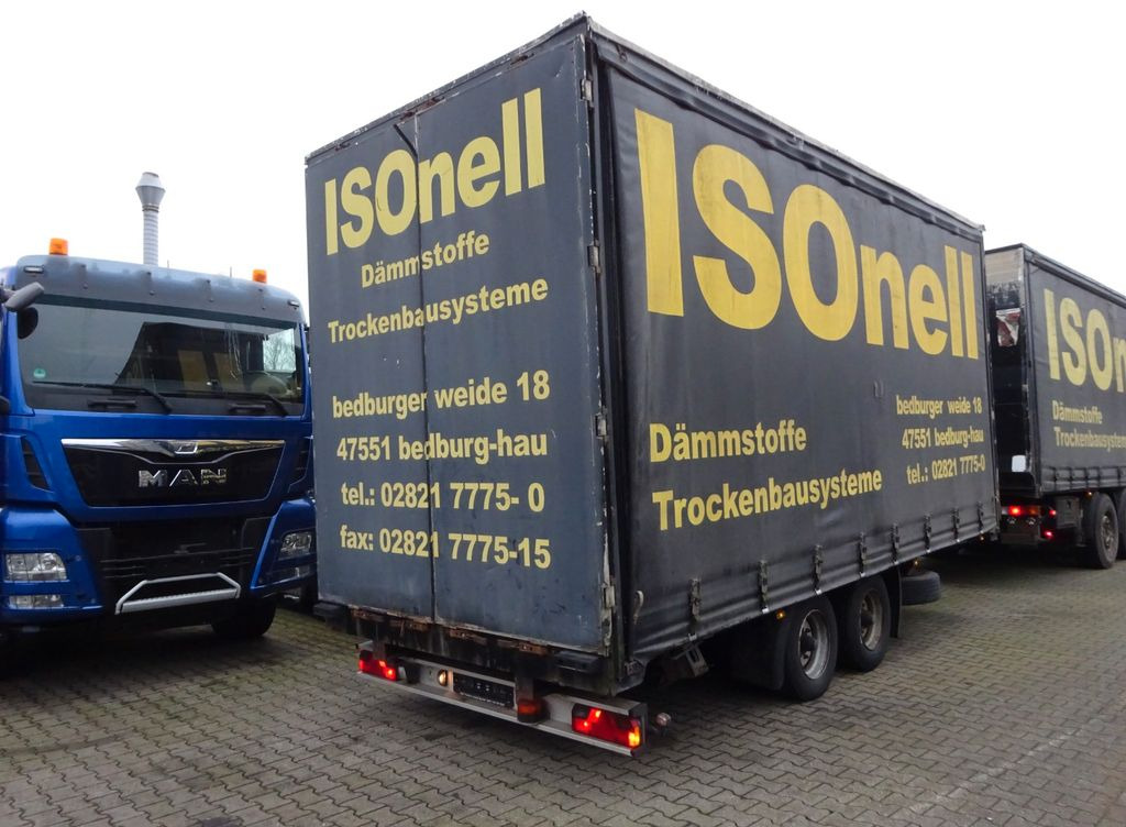 NSD Tandem Anhänger Plane + Spriegel +2 Achsen - Pótkocsi: 2 kép. NSD Tandem Anhänger Plane + Spriegel +2 Achsen - Pótkocsi: 2 kép.