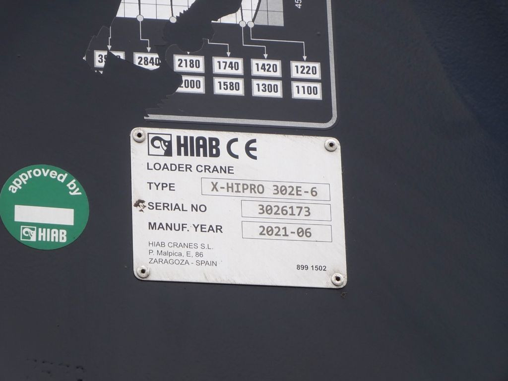 Horgos rakodó teherautó, Darus autó Scania R490 Abroller + HIAB 302E-6 Bj.2021 !Kran TRIDEM: 16 kép.