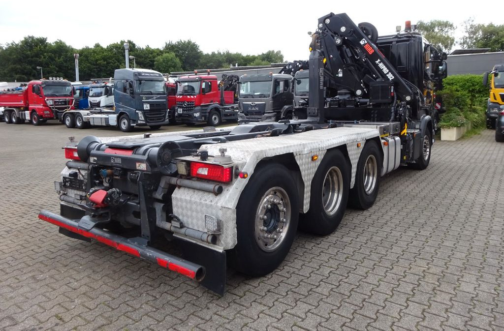 Horgos rakodó teherautó, Darus autó Scania R490 Abroller + HIAB 302E-6 Bj.2021 !Kran TRIDEM: 12 kép.