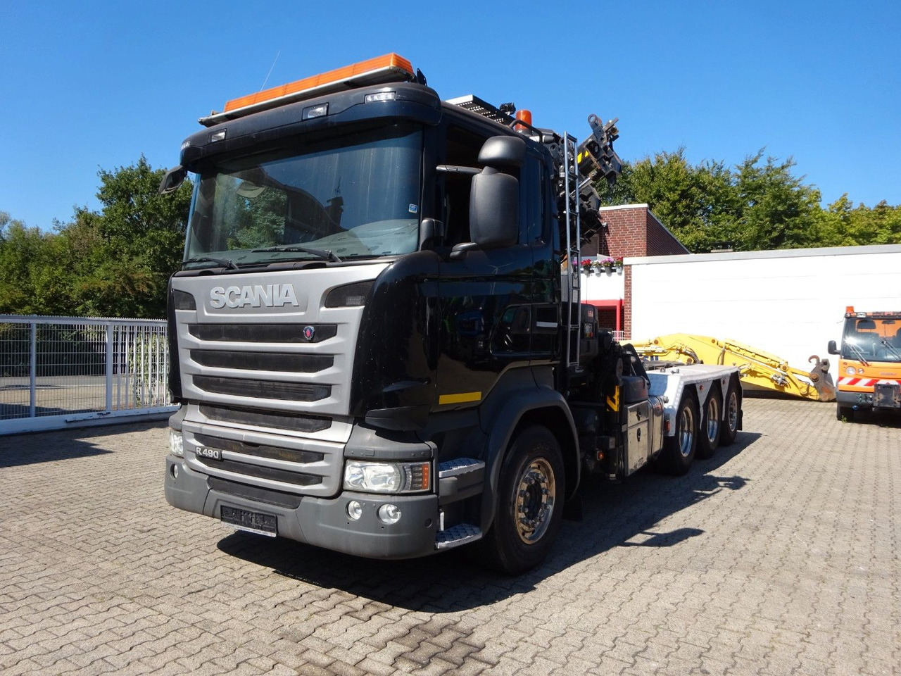 Scania R490 Abroller + HIAB 302E-6 Bj.2021 !Kran TRIDEM Scania R490 Abroller + HIAB 302E-6 Bj.2021 !Kran TRIDEM - Darus autó, Horgos rakodó teherautó: 4 kép. Scania R490 Abroller + HIAB 302E-6 Bj.2021 !Kran TRIDEM Scania R490 Abroller + HIAB 302E-6 Bj.2021 !Kran TRIDEM - Darus autó, Horgos rakodó teherautó: 4 kép.