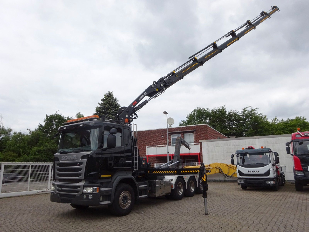 Scania R490 Abroller + HIAB 302E-6 Bj.2021 !Kran TRIDEM Scania R490 Abroller + HIAB 302E-6 Bj.2021 !Kran TRIDEM - Darus autó, Horgos rakodó teherautó: 2 kép. Scania R490 Abroller + HIAB 302E-6 Bj.2021 !Kran TRIDEM Scania R490 Abroller + HIAB 302E-6 Bj.2021 !Kran TRIDEM - Darus autó, Horgos rakodó teherautó: 2 kép.